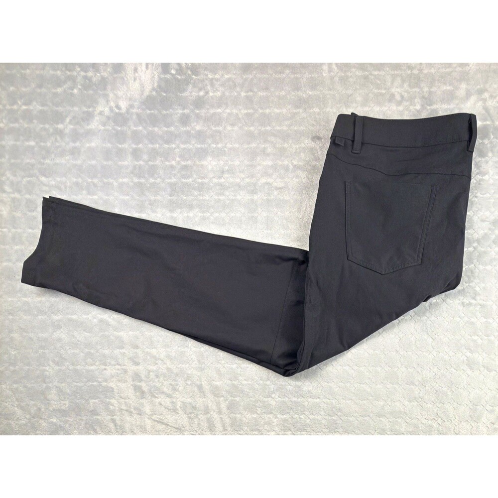 Lululemon Men’s ABC Slim Tapered Pants 36 Black Stretch 5-Pocket